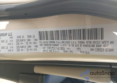 2015 Jeep Cherokee Limited z USA, uszkodzony, nr VIN 1C4PJMDS1FW613653